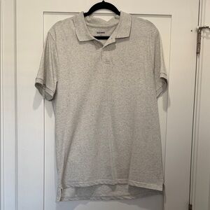 Old Navy Men's Heather Light Gray Polo